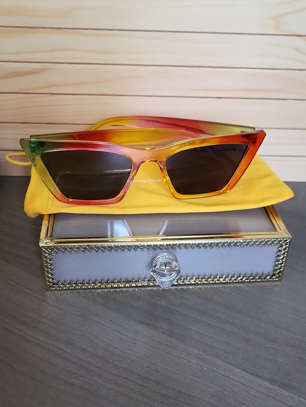 MulticolorRainbow Cat Eye  Sunglasses - Women Accessories